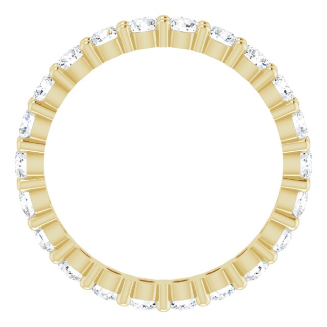 14K Yellow 1 1/3 CTW Lab-Grown Diamond Eternity Band
