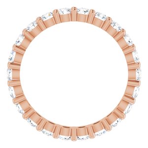 14K Rose 1 1/3 CTW Lab-Grown Diamond Eternity Band