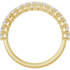 14K Yellow 1/2 CTW Lab-Grown Diamond Anniversary Band