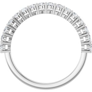 Platinum 1/2 CTW Lab-Grown Diamond Anniversary Band