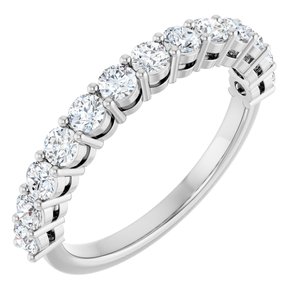 Platinum 3/4 CTW Lab-Grown Diamond Anniversary Band
