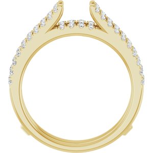14K Yellow 1/2 CTW Lab-Grown Diamond Ring Gurad