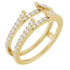 14K Yellow 1/2 CTW Lab-Grown Diamond Ring Gurad
