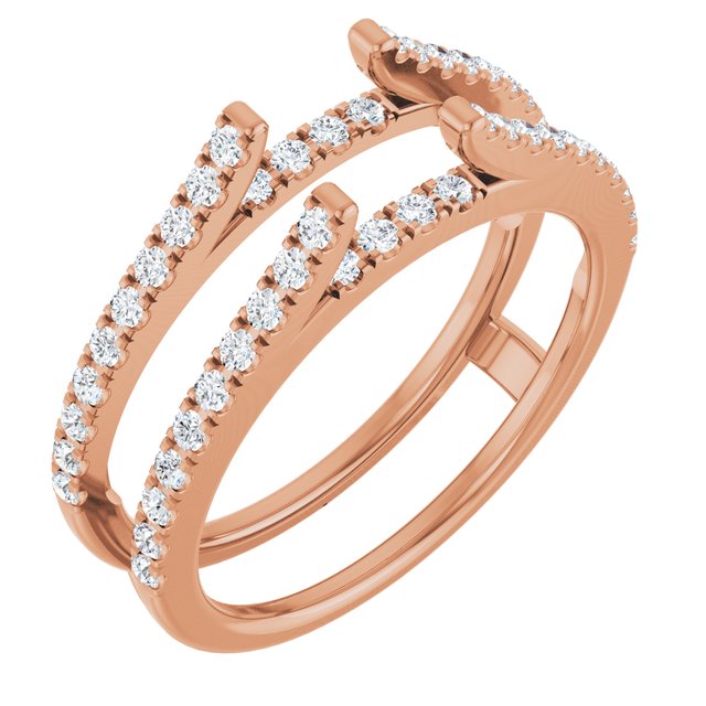 14K Rose 1/2 CTW Lab-Grown Diamond Ring Gurad