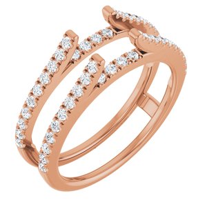 14K Rose 1/2 CTW Lab-Grown Diamond Ring Gurad