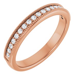 14K Rose 1/5 CTW Lab-Grown Diamond Anniversary Band