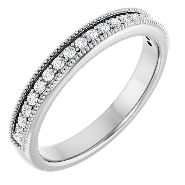 Platinum 1/5 CTW Lab-Grown Diamond Anniversary Band
