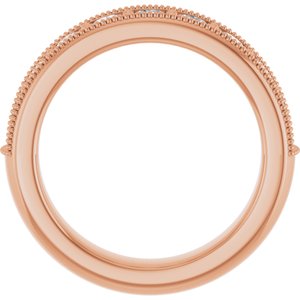14K Rose 3/4 CTW Lab-Grown Diamond Anniversary Band