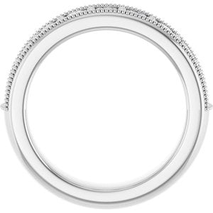 Platinum 3/4 CTW Lab-Grown Diamond Anniversary Band