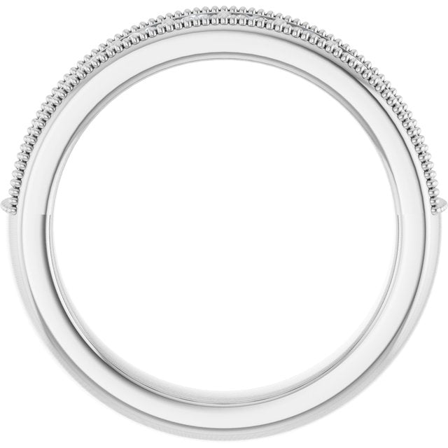 Platinum 5/8 CTW Lab-Grown Diamond Anniversary Band
