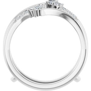 Platinum 1/4 CTW Lab-Grown Diamond Ring Guard