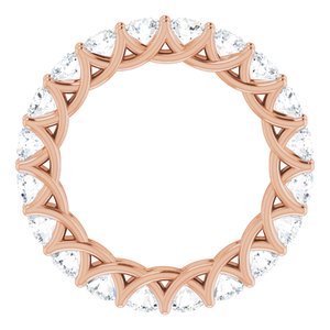 14K Rose 1 7/8 CTW Lab-Grown Diamond  Eternity Band