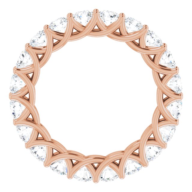 14K Rose 1 7/8 CTW Lab-Grown Diamond  Eternity Band