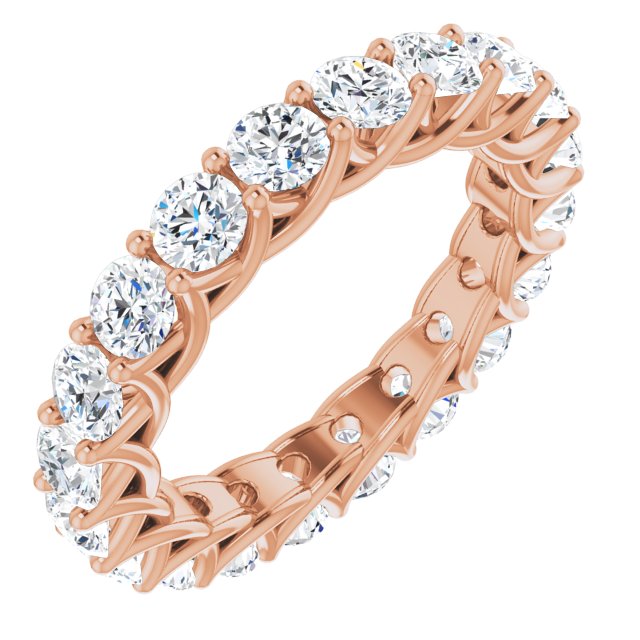 14K Rose 2 CTW Lab-Grown Diamond  Eternity Band