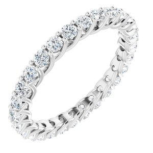 14K White 7/8 CTW Lab-Grown Diamond  Eternity Band