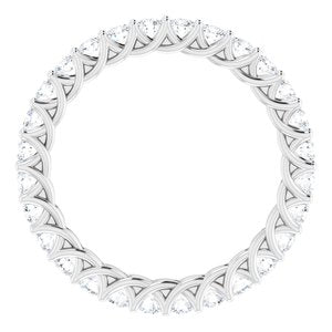 Platinum 7/8 CTW Lab-Grown Diamond  Eternity Band