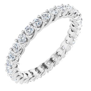 14K White 7/8 CTW Lab-Grown Diamond  Eternity Band