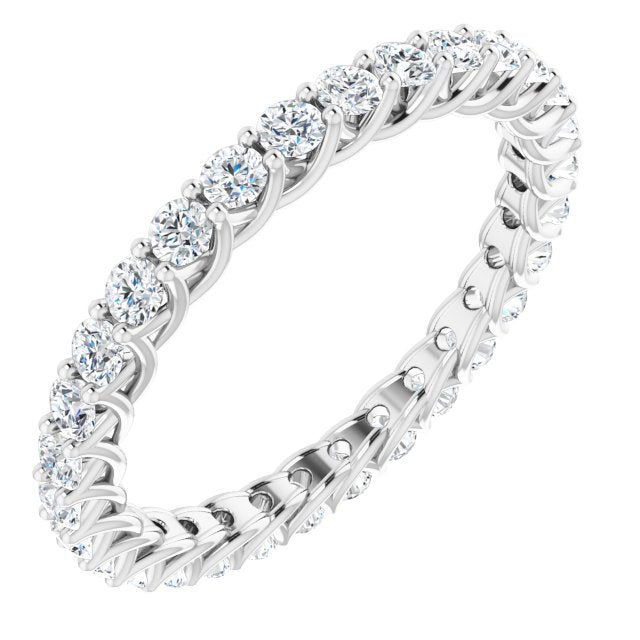 Platinum 9/10 CTW Lab-Grown Diamond  Eternity Band
