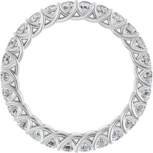 Platinum 1 3/8 CTW Lab-Grown Diamond  Eternity Band