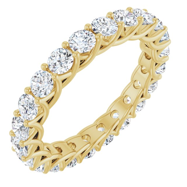 14K Yellow 2 CTW Lab-Grown Diamond  Eternity Band