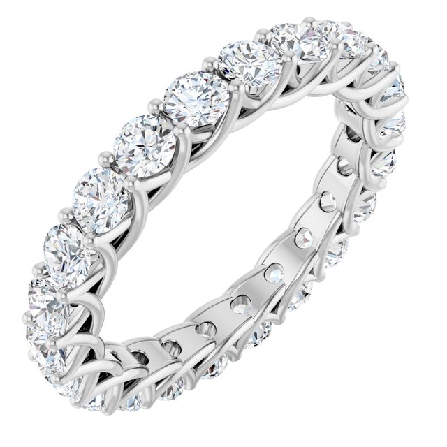 14K White 2 CTW Lab-Grown Diamond  Eternity Band