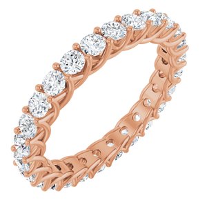 14K Rose 1 1/2 CTW Lab-Grown Diamond  Eternity Band