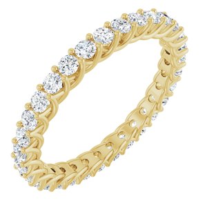 14K Yellow 9/10 CTW Lab-Grown Diamond  Eternity Band