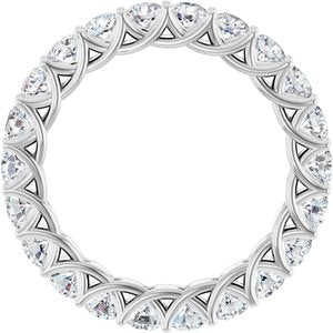 14K White 2 CTW Lab-Grown Diamond  Eternity Band