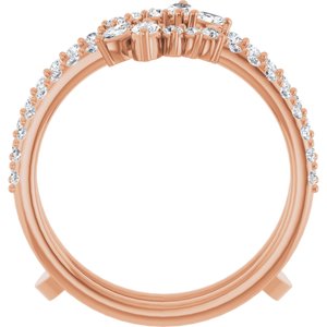 14K Rose Lab-Grown Diamond Ring