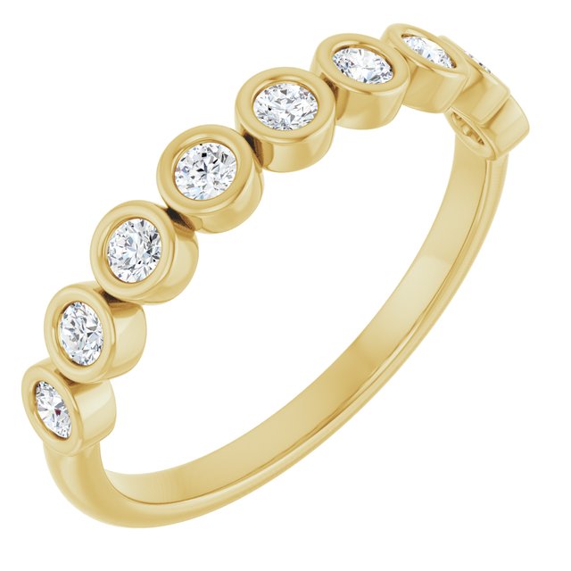 14K Yellow 1/4 CTW Lab-Grown Diamond  Anniversary Band