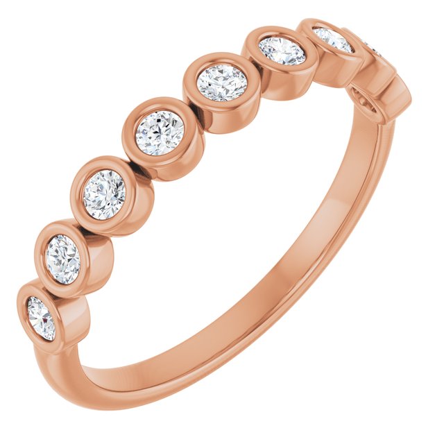 14K Rose 1/4 CTW Lab-Grown Diamond  Anniversary Band