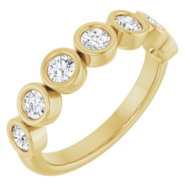 14K Yellow 5/8 CTW Lab-Grown Diamond  Anniversary Band