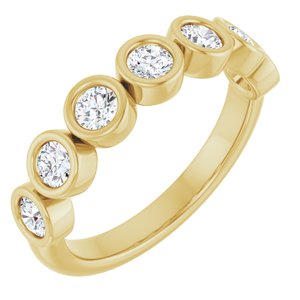 14K Yellow 5/8 CTW Lab-Grown Diamond  Anniversary Band