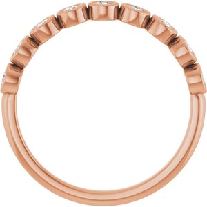 14K Rose 1/4 CTW Lab-Grown Diamond  Anniversary Band