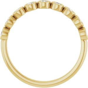 14K Yellow 1/4 CTW Lab-Grown Diamond  Anniversary Band