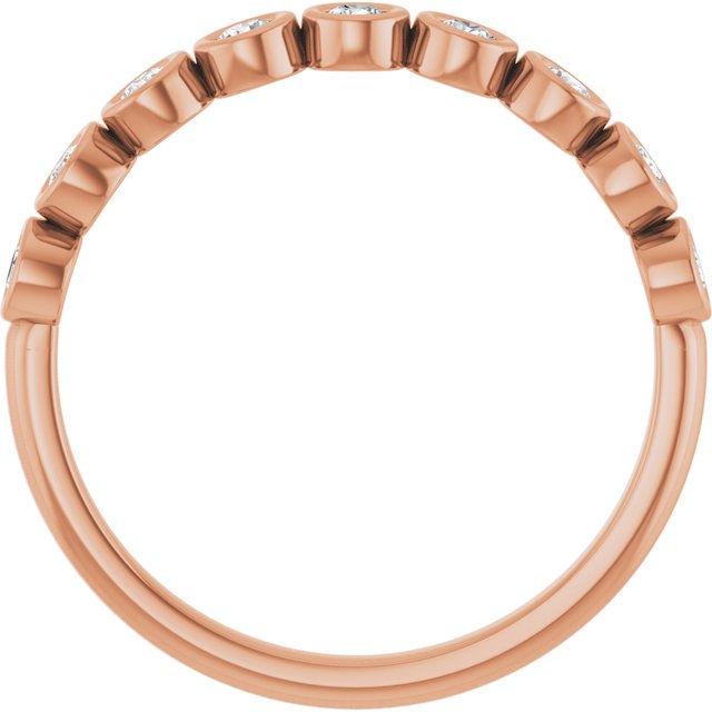 14K Rose 1/4 CTW Lab-Grown Diamond  Anniversary Band
