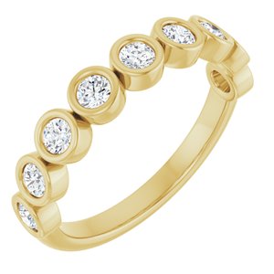 14K Yellow 1/2 CTW Lab-Grown Diamond  Anniversary Band