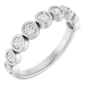Platinum 1/2 CTW Lab-Grown Diamond  Anniversary Band