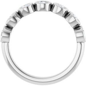 Platinum 5/8 CTW Lab-Grown Diamond  Anniversary Band
