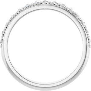 14K White 1/2 CTW Lab-Grown Diamond Anniversary Band