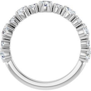 Platinum 1 1/3 CTW Lab-Grown Diamond Anniversary Band