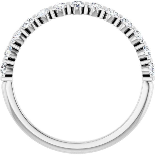 Platinum 3/8 CTW Lab-Grown Diamond Anniversary Band