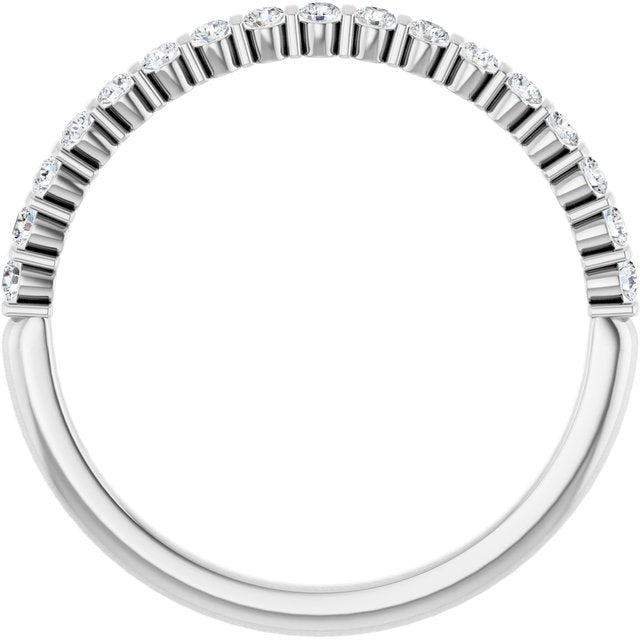 Platinum 1/5 CTW Lab-Grown Diamond Anniversary Band