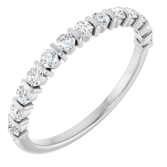 Platinum 3/8 CTW Lab-Grown Diamond Anniversary Band