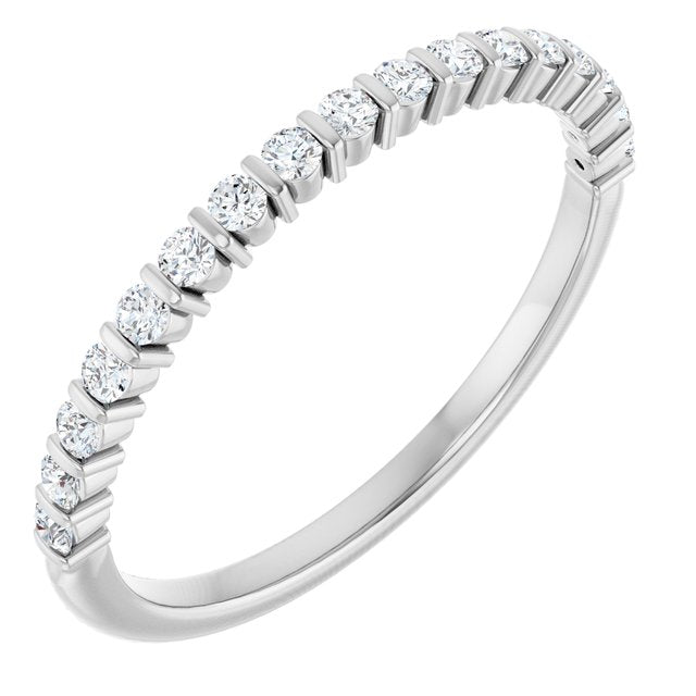 Platinum 1/5 CTW Lab-Grown Diamond Anniversary Band