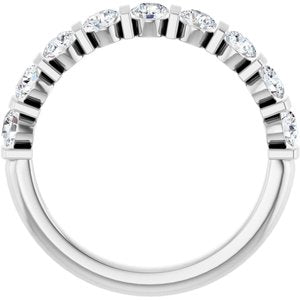 Platinum 3/4 CTW Lab-Grown Diamond Anniversary Band