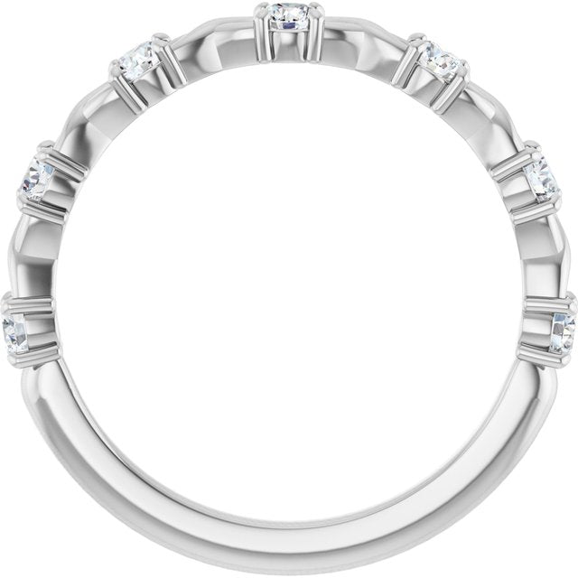 Platinum 3/8 CTW Lab-Grown Diamond Anniversary Band