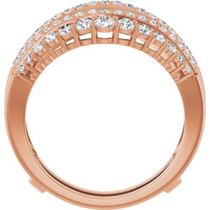 14K Rose 1 CTW Lab-Grown Diamond Ring Guard
