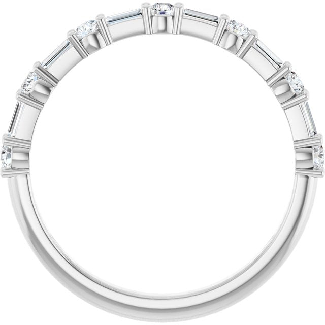 14K White 1/3 CTW Lab-Grown Diamond  Anniversary Band