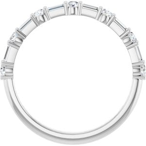 Platinum 1/3 CTW Lab-Grown Diamond  Anniversary Band